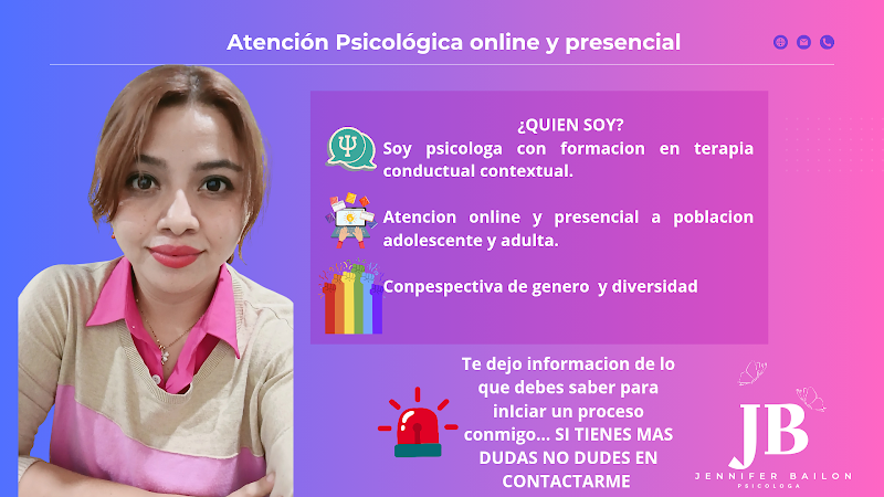 Psicóloga Jennifer López Bailón