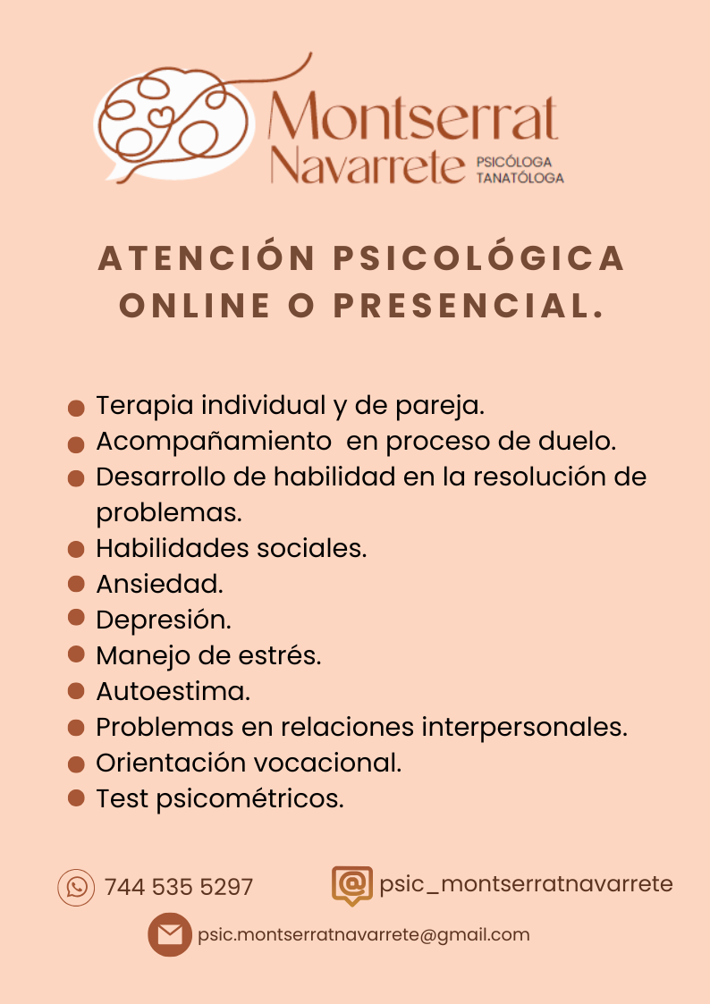 Psicóloga Montserrat Navarrete