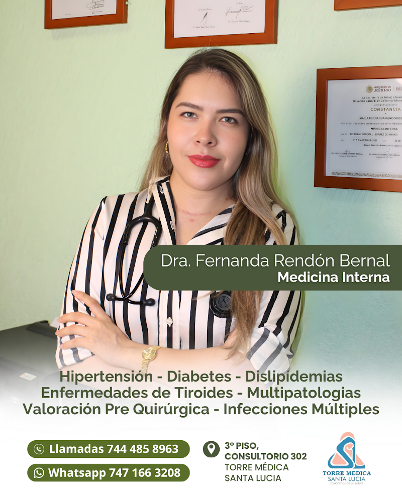 Dra. Fernanda Rendón / Médico Internista en Acapulco